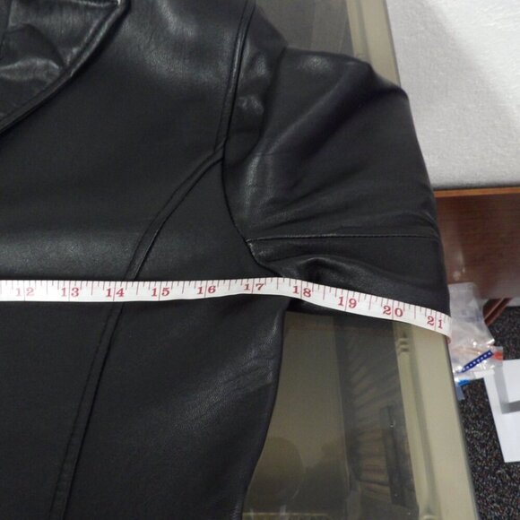 Genuine Leather Mark Alan Black Jacket. Size L - Picture 15 of 15